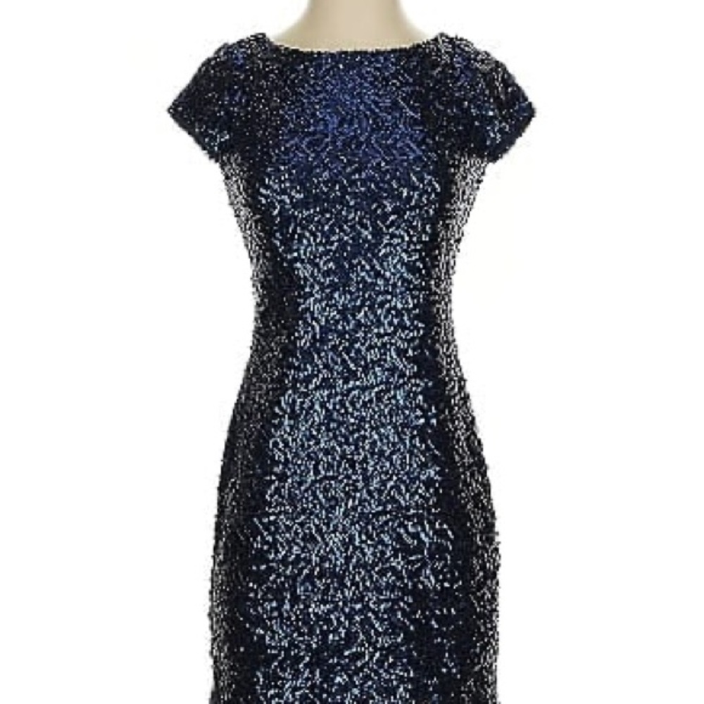 bebe Black Sequin Mini Dress